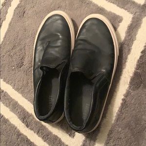 Old navy leather slip on sneakers